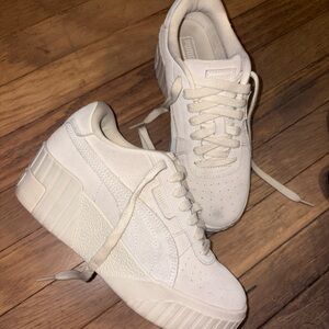 Puma Women's Off-White Platform Sneakers